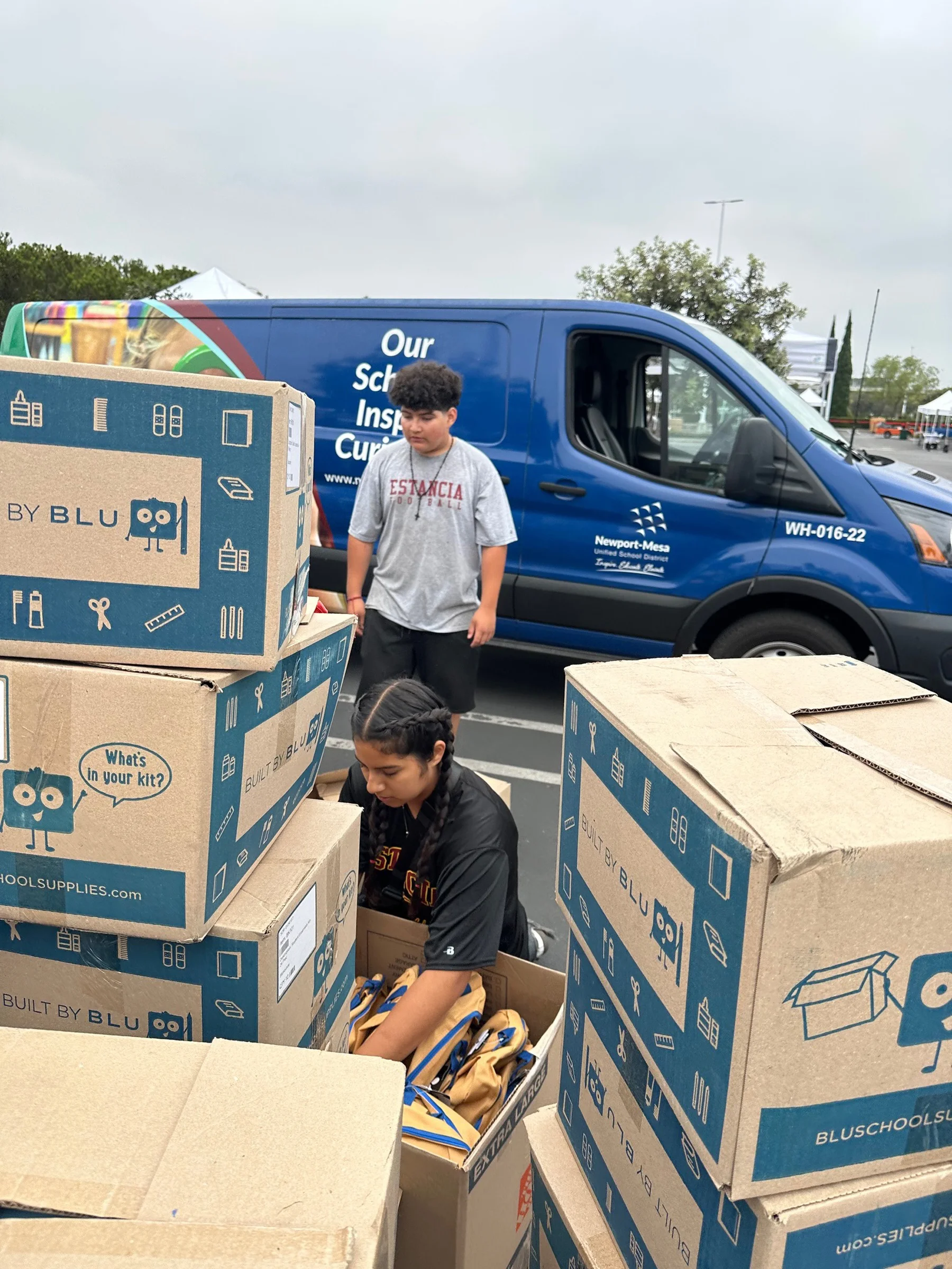 Estancia Footall players at Community Event at IKEA